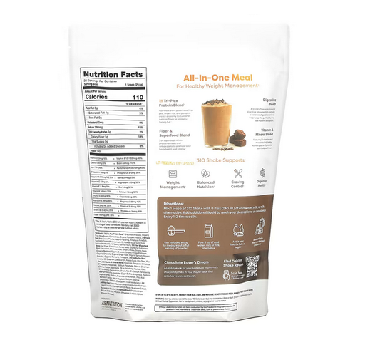 310 Nutrition, All-In-One Meal Shake, Chocolate Bliss, 29.2 oz (828.8 g)