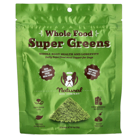 Natural Dog Company, Whole Food Super Greens, For Dogs, 8 oz (228 g) - Image 1