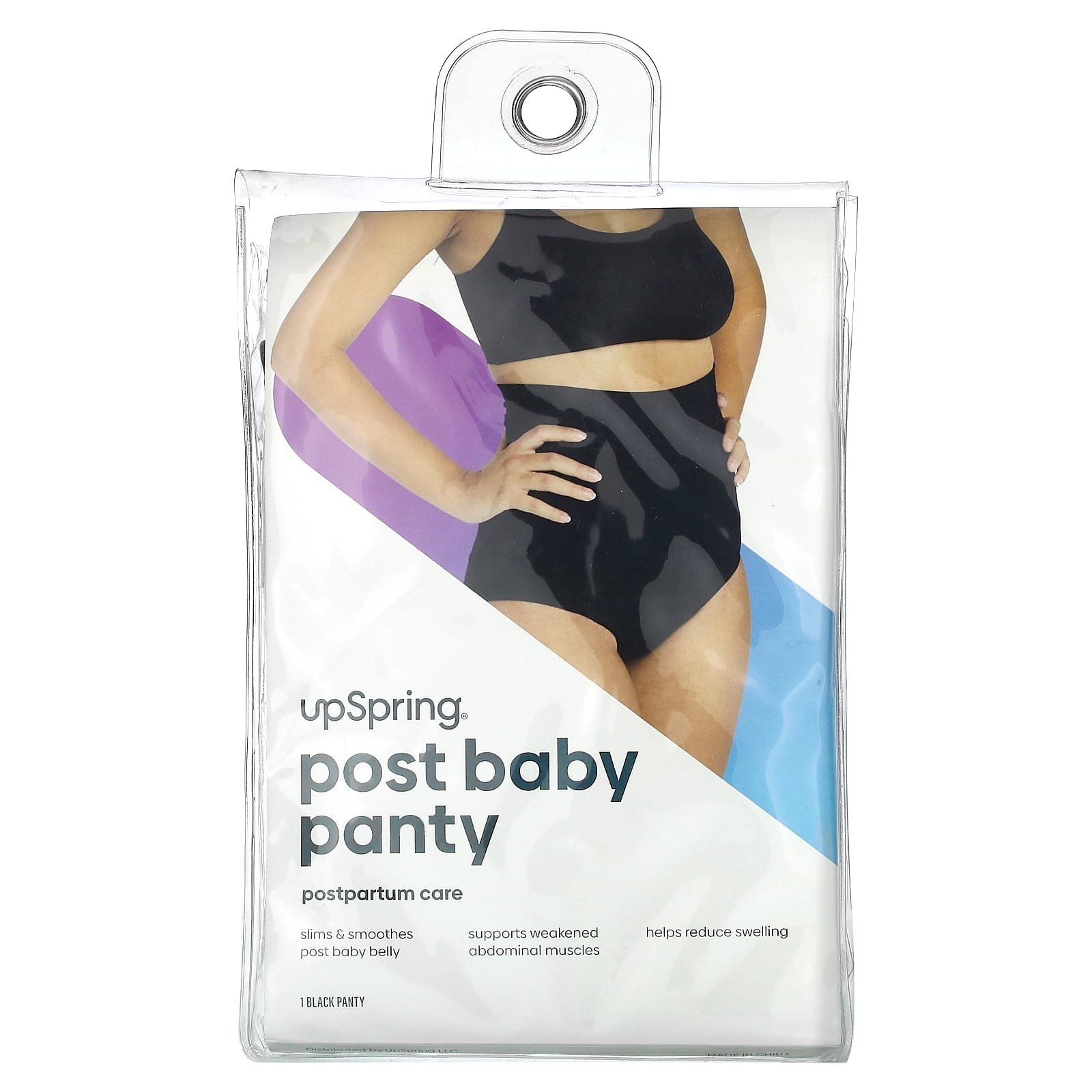 UpSpring, Post Baby Panty, Large/X-Large, Black, 1 Panty - Image 1