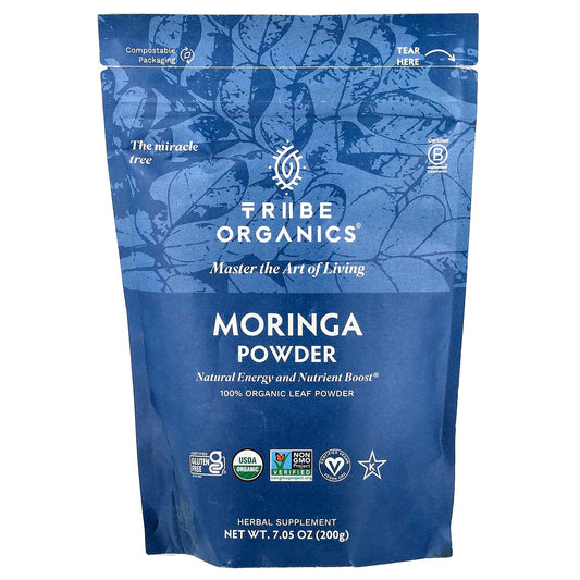 Tribe Organics, Moringa Powder, 7.05 oz (200 g) - Image 1