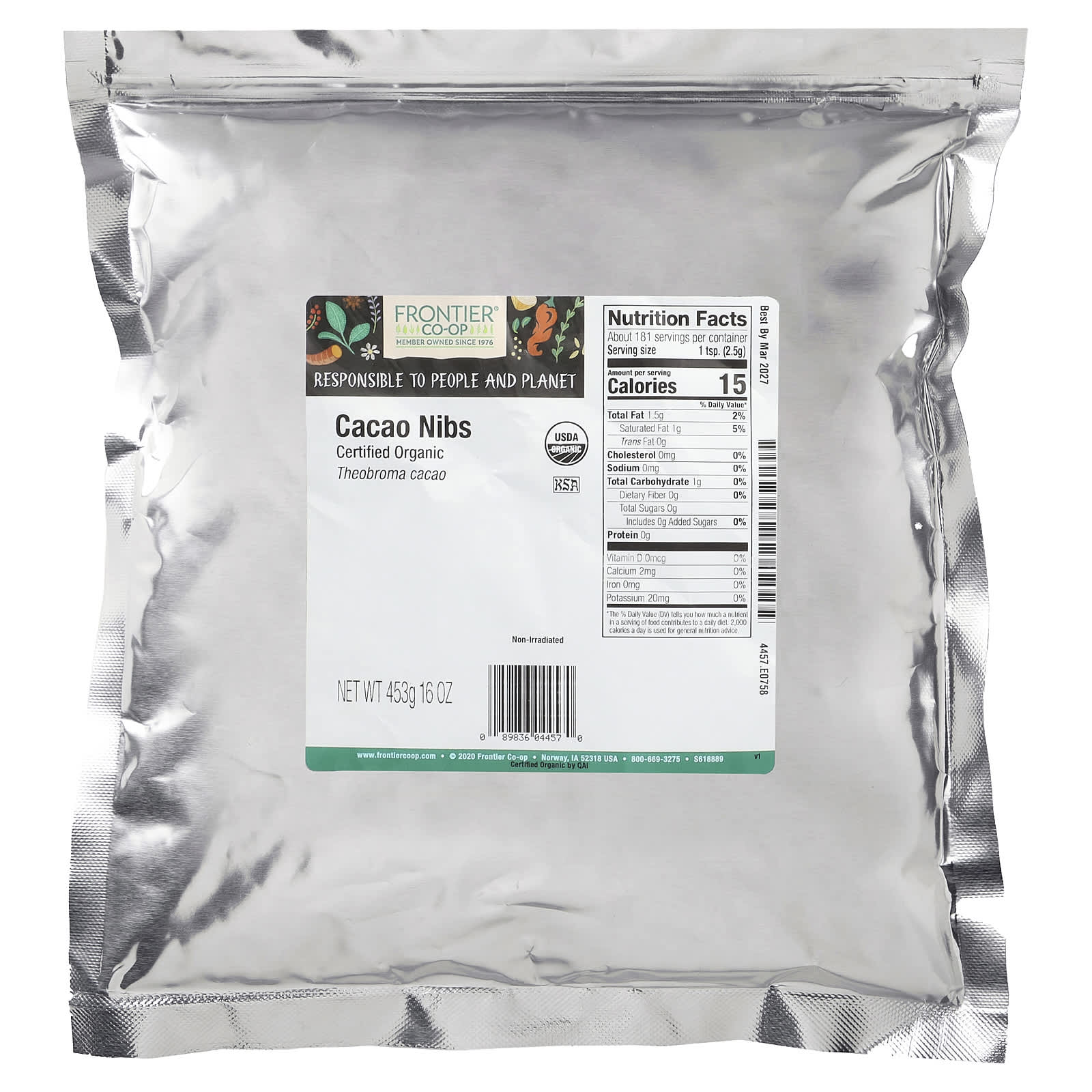 Dark Chocolate Bliss in Every Bite: Frontier Co-op Organic Cacao Nibs - Image 2
