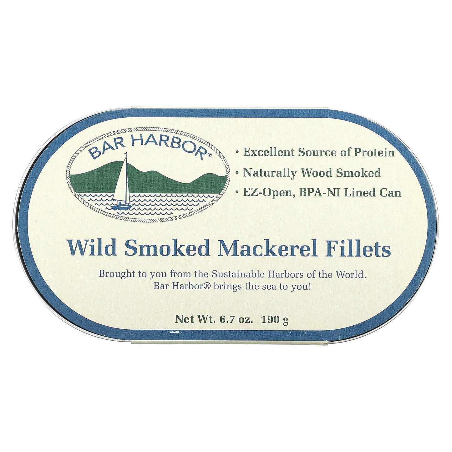 Wild Smoked Mackerel Fillets from Bar Harbor - Sustainable Seafood - Image 1