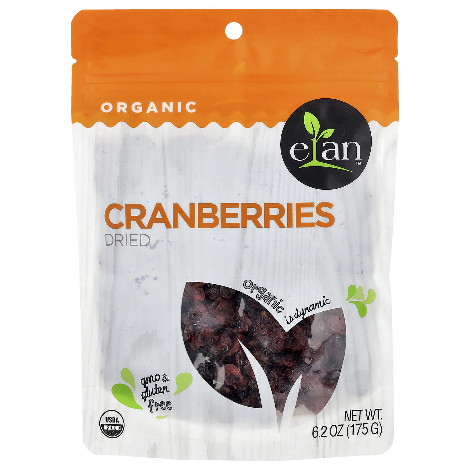 Organic Dried Cranberries by Elan - Delicious & Healthy Snack - Image 1