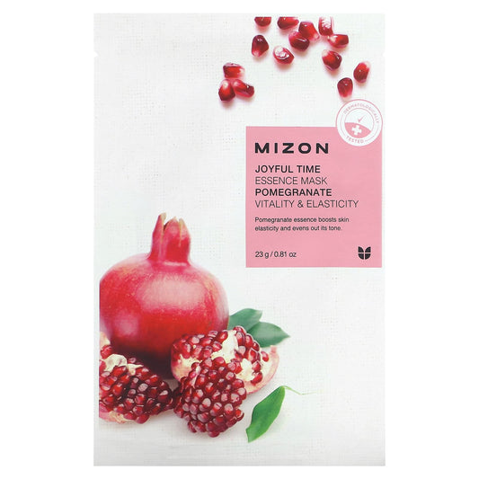 Mizon, Joyful Time Essence Beauty Mask, Pomegranate, 1 Sheet, 0.81 oz (23 g) - Image 1