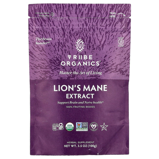 Tribe Organics, Lion's Mane Extract, 3.5 oz (100 g) - Image 1