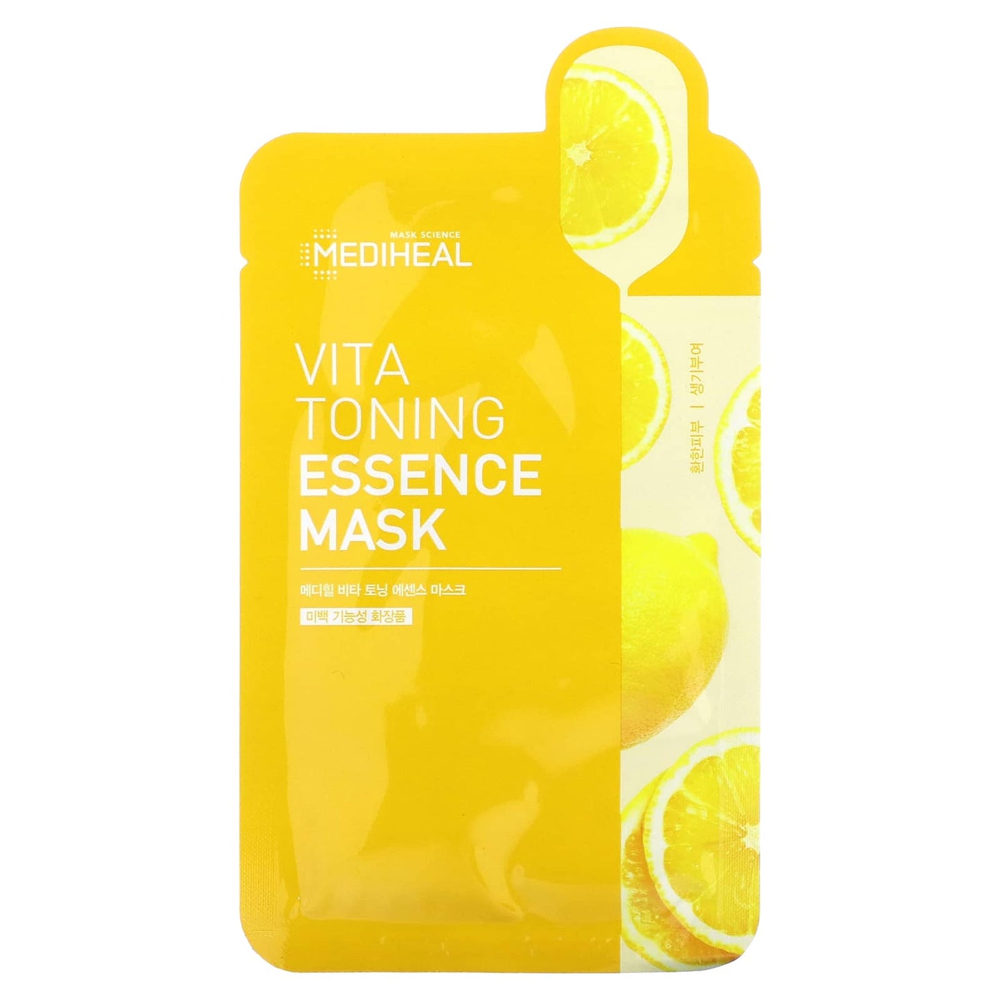MEDIHEAL, Vita Toning Essence Beauty Mask, 1 Sheet, 0.68 fl oz (20 ml) - Image 1