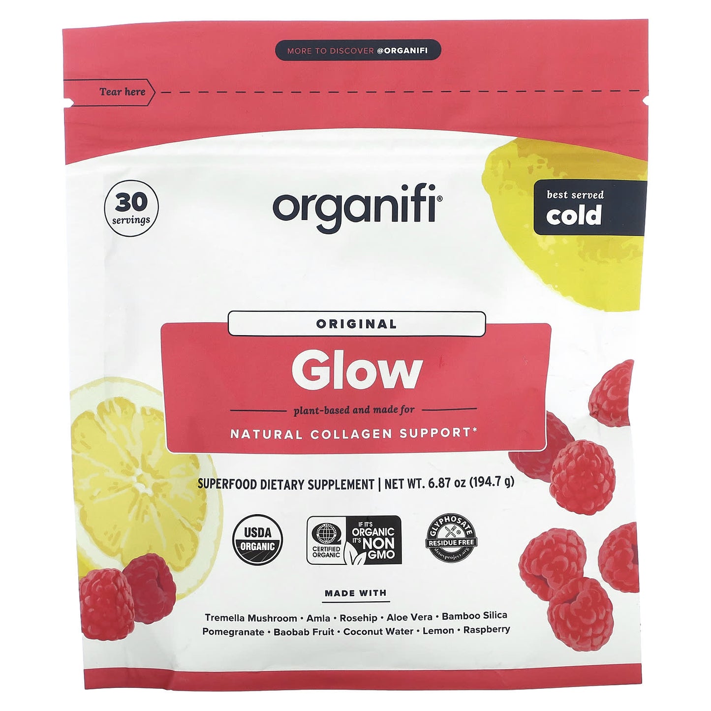 Organifi, Glow, Original, 6.87 oz (194.7 g) - Image 1