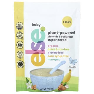 Else Plant-Powered Baby Cereal for 6 Months+, Banana Flavor, Organic, 7 oz