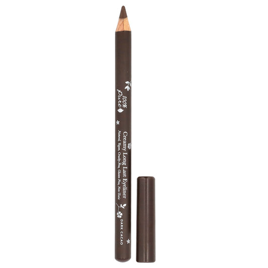 100% Pure Dark Cacao Creamy Long Last Eyeliner - Cruelty-Free & Vegan - Image 1