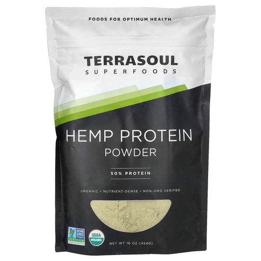 Terrasoul Superfoods, Hemp Protein Powder, 16 oz. (454 g) - Image 1