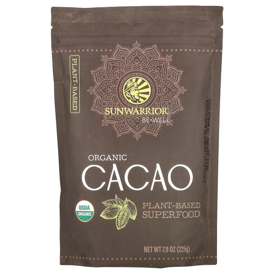 Sunwarrior, Be Well, Organic Cacao, 7.9 oz (225 g) - Image 1