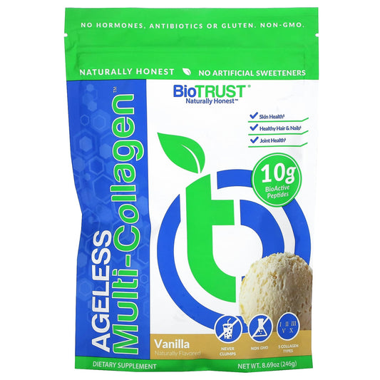 BioTRUST, Ageless Multi-Collagen®, Vanilla, 8.69 oz (246 g)