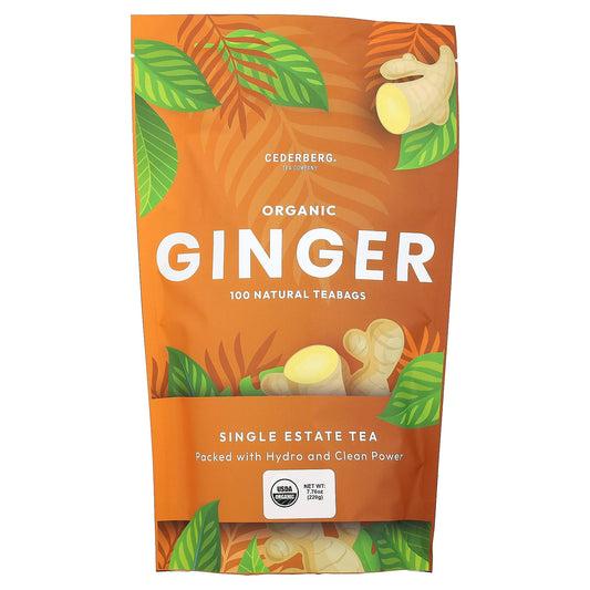 Cederberg Tea Co Organic Ginger, Caffeine Free, 220g, 100 Tea Bags - Image 1