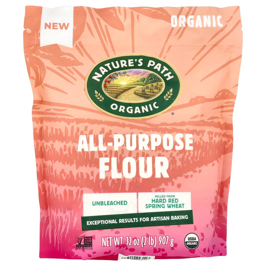 Nature's Path, Organic All-Purpose Flour, Unbleached, 32 oz (907 g) - Image 1