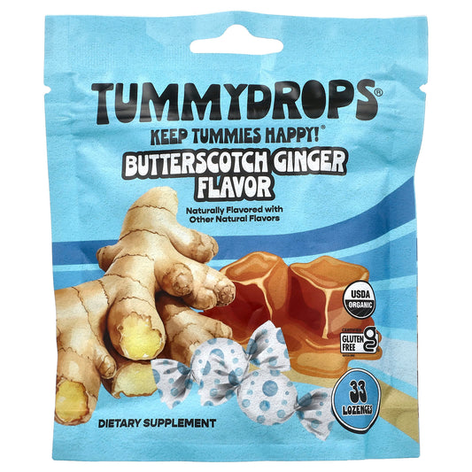 Tummydrops, Butterscotch Ginger, 33 Lozenges - Image 1