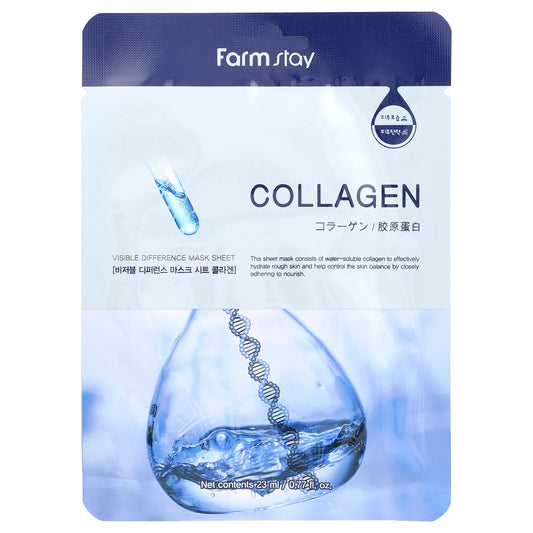 Collagen Facial Mask Sheet for Hydrated, Radiant Skin - Image 1