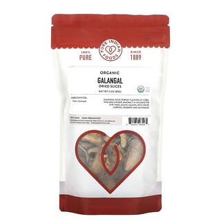 Organic Galangal Dried Slices by Pure Indian Foods - 3 oz (85g)