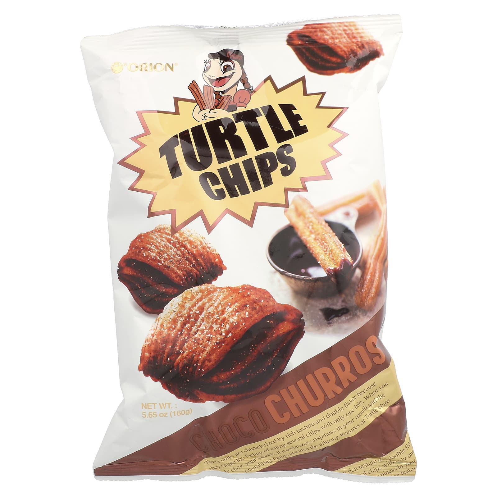 Orion, Turtle Chips, Choco Churros, 5.65 oz (160 g) - Image 1