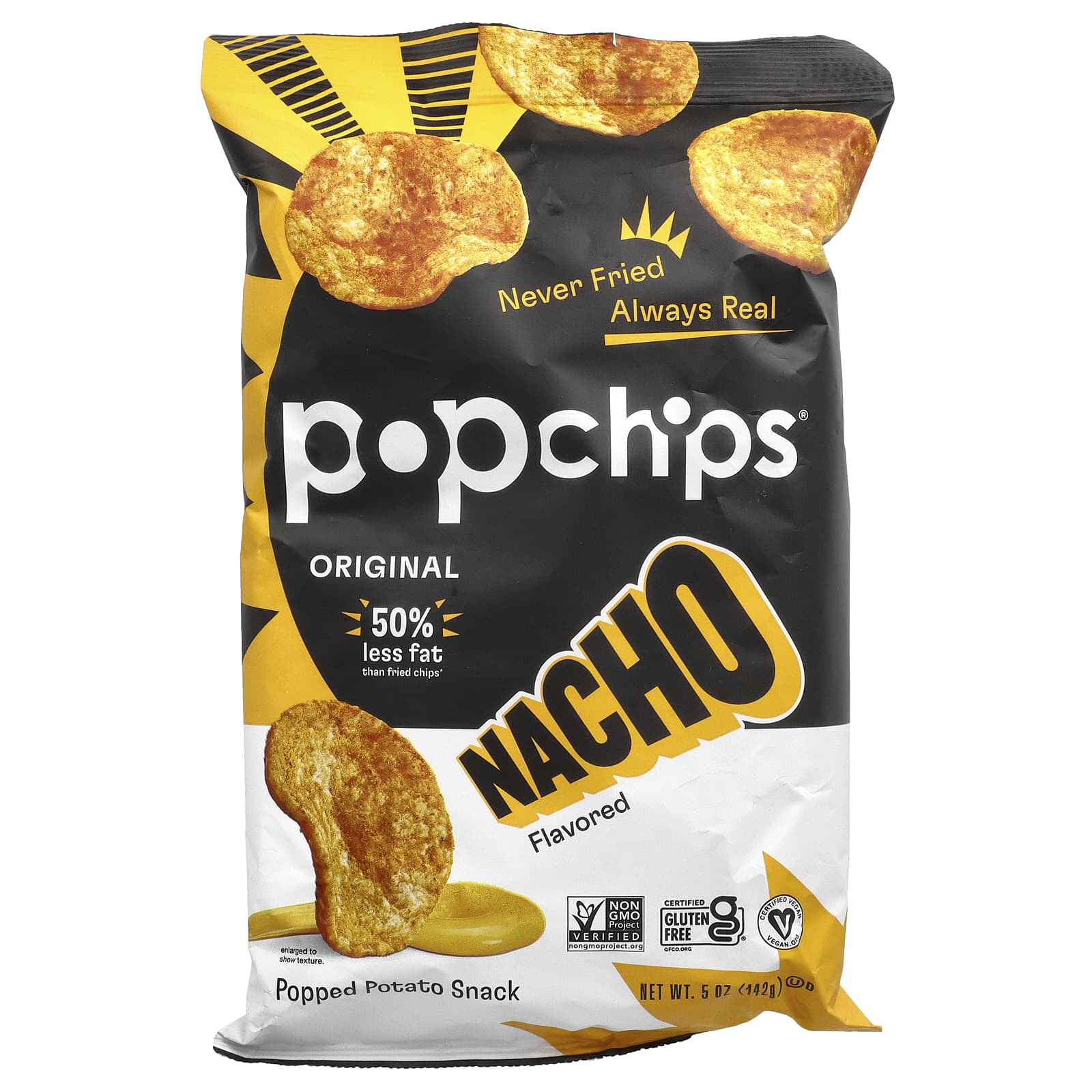 Popchips, Original, Nacho, 5 oz (142 g) - Image 1
