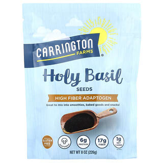 Holy Basil Seeds by Carrington Farms - Adaptogenic Superfood for Energy & Focus