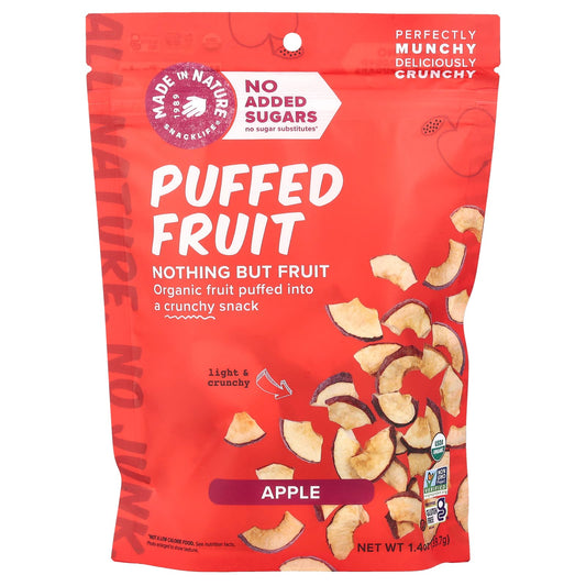 Made in Nature, Puffed Fruit, Apple, 1.4 oz (39.7 g) - Image 1