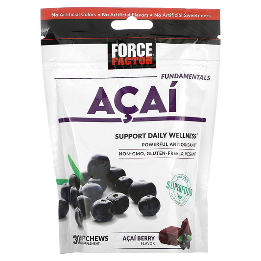 Force Factor Fundamentals Acai Soft Chews for Daily Wellness - Image 1