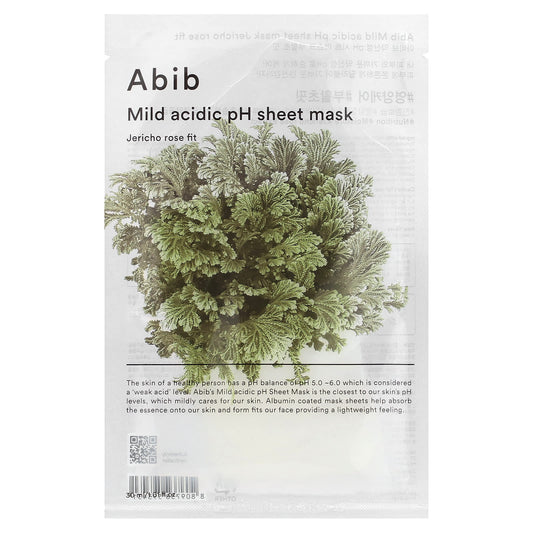 Abib Mild Acidic pH Rose Fit Face Mask, 1 Sheet, 1.01 fl oz (30 ml) - Image 1