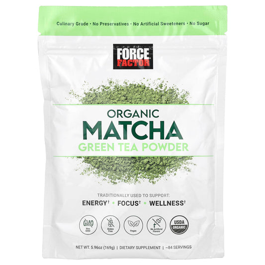 Force Factor Organic Matcha Green Tea Powder for Energy, Focus & Wellness - Image 1