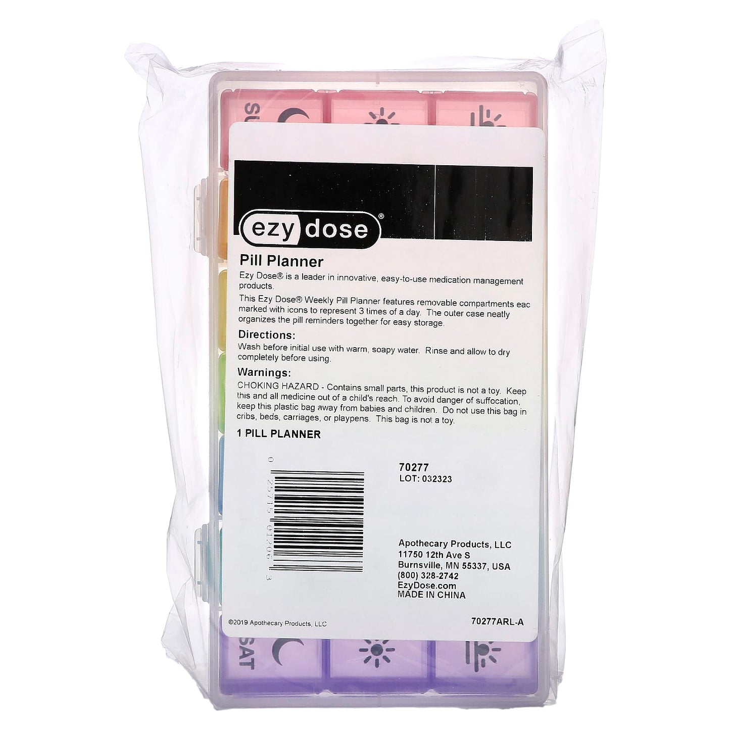 Ezy Dose Weekly Pill Planner 3x Daily Reminders - Image 2
