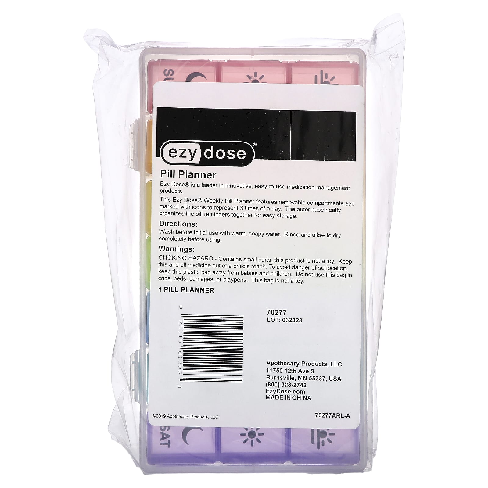 Ezy Dose Weekly Pill Planner 3x Daily Reminders - Image 2