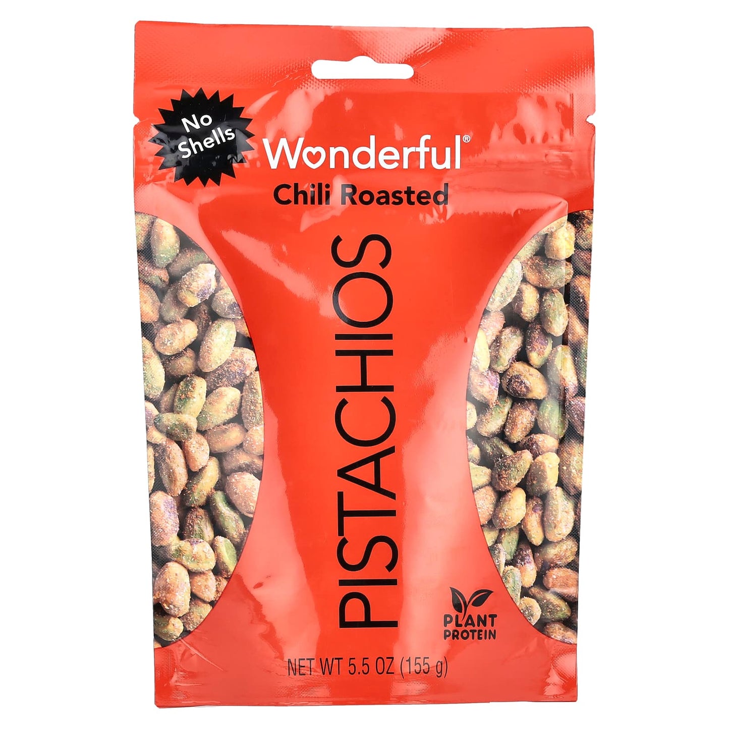 Wonderful Pistachios, Chili Roasted, No Shells, 5.5 oz (155 g) - Image 1