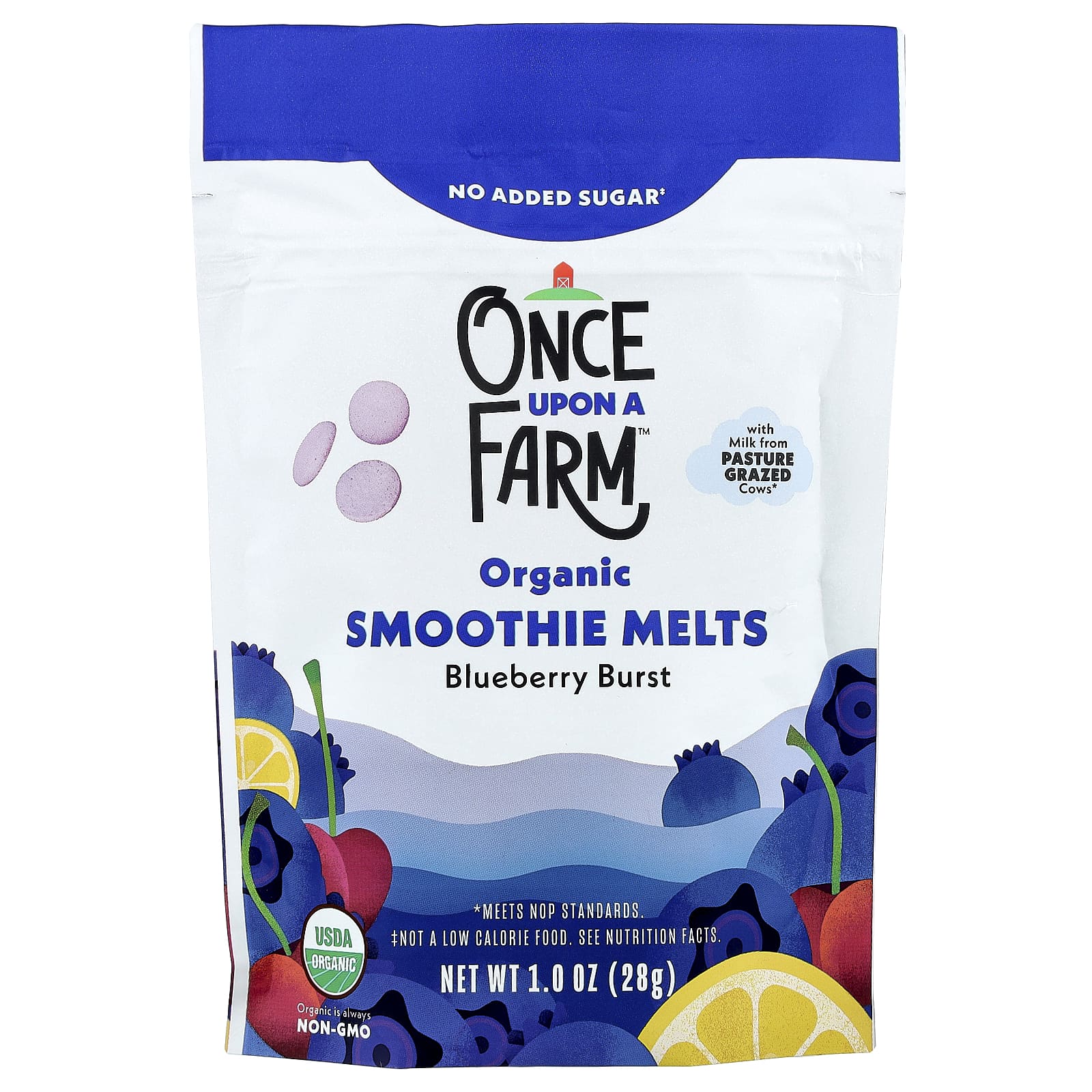 Once Upon A Farm, Organic Smoothie Melts, Toddler, Blueberry Burst, 1 oz (28 g) - Image 1