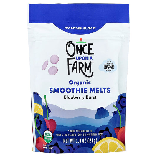 Once Upon A Farm, Organic Smoothie Melts, Toddler, Blueberry Burst, 1 oz (28 g) - Image 1