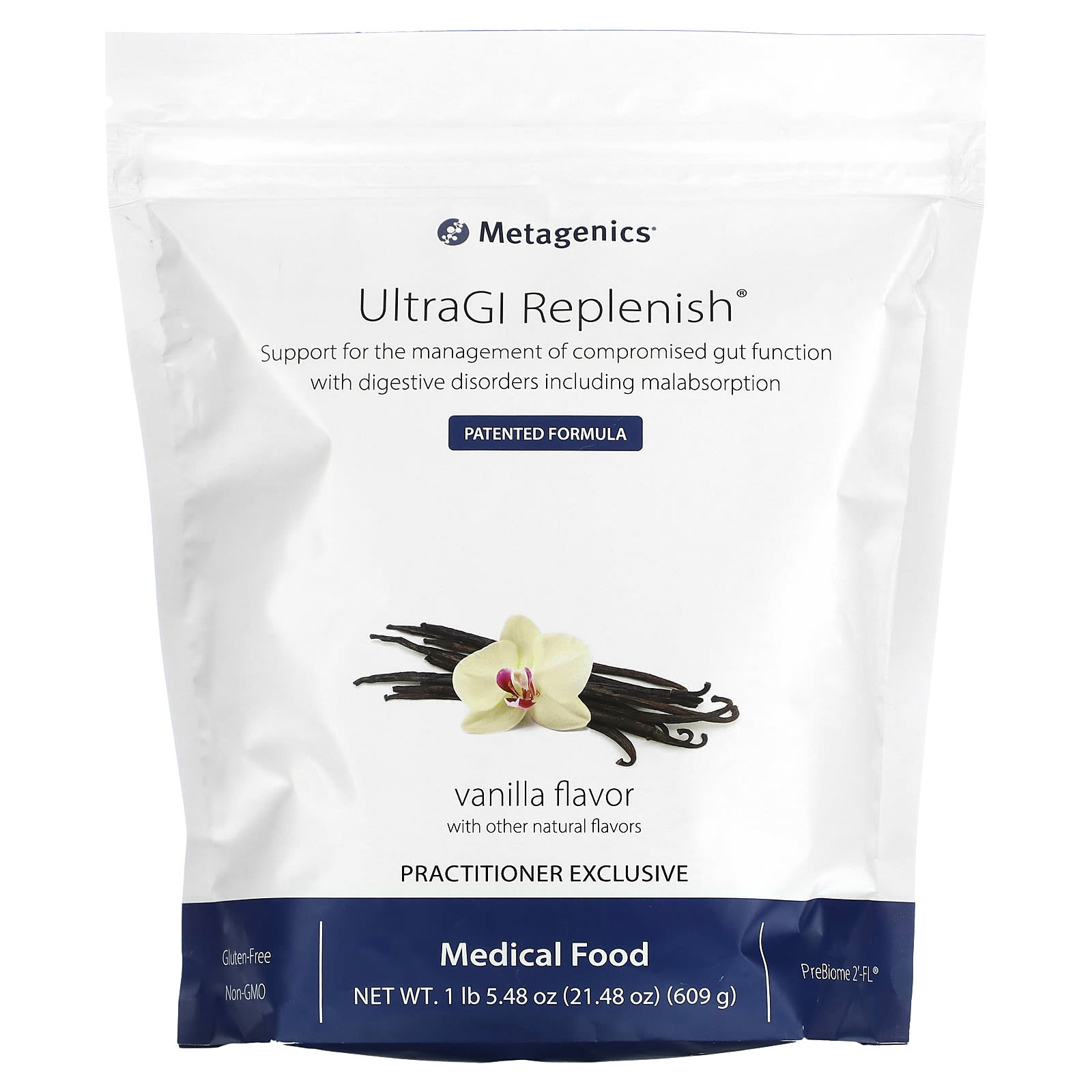 Metagenics, UltraGI Replenish, Vanilla, 21.48 oz (609 g) - Image 1