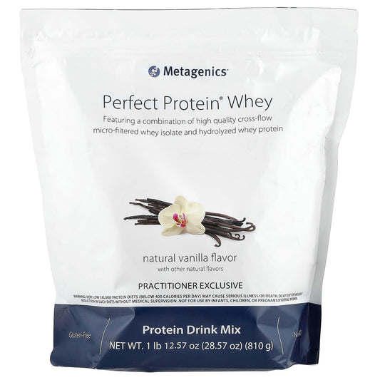 Metagenics, Perfect Protein® Whey, Natural Vanilla , 1 lb 12.57 oz (810 g) - Image 1