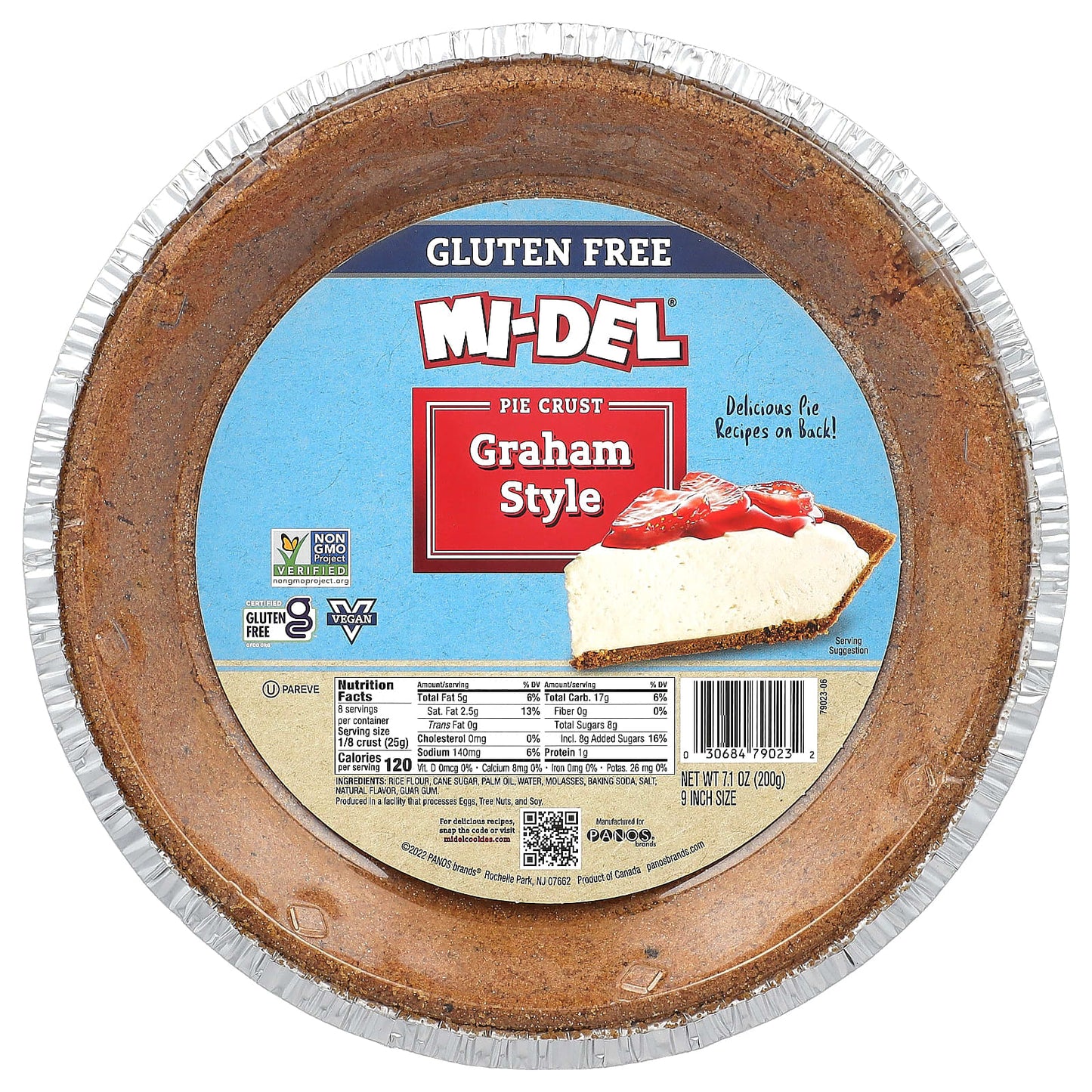 Mi-Del Cookies, Pie Crust, Graham Style, 7.1 oz (200 g) - Image 1