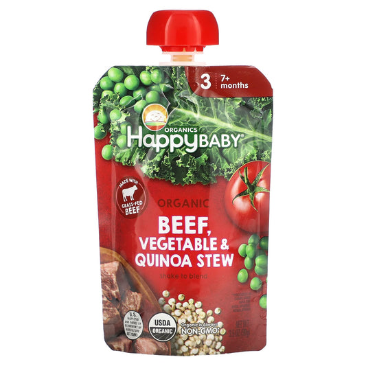 Happy Family Organics Baby Food Stew, 7+ Months, USDA Certified Organic - Image 1