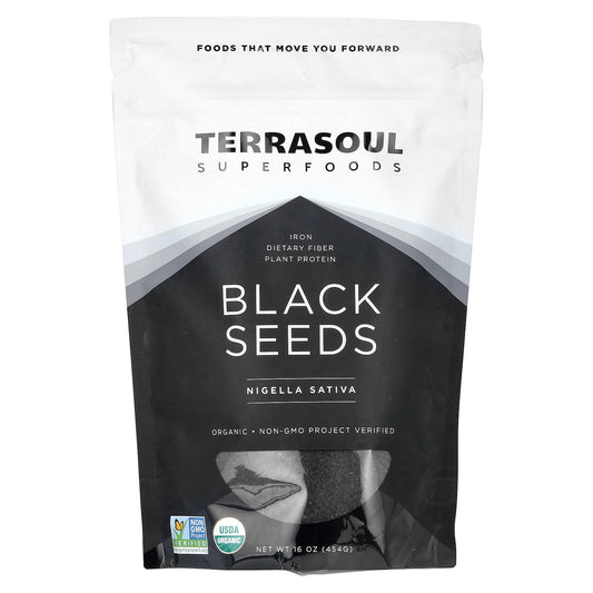Terrasoul Superfoods, Black Seeds, Nigella Sativa, 16 oz (454 g) - Image 1