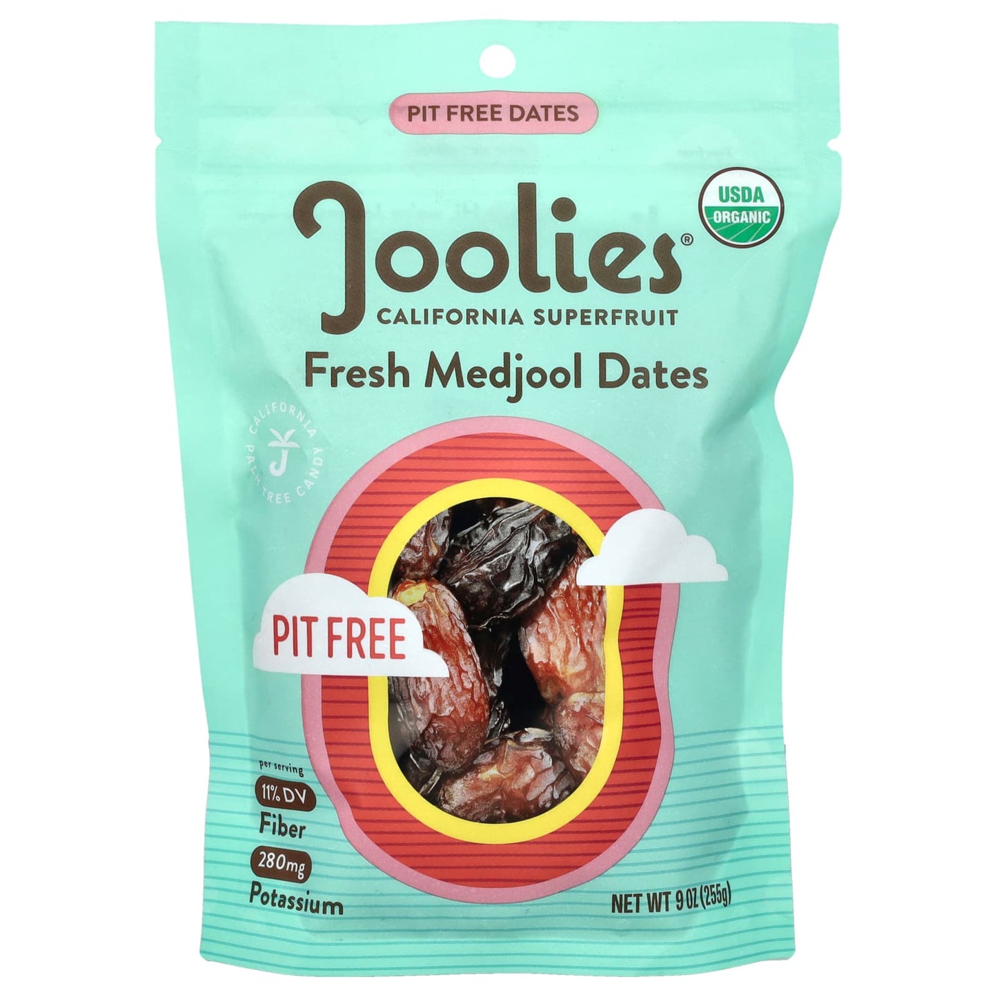 California Organic Pitted Medjool Dates - USDA Certified, 9 oz (255g) - Image 1