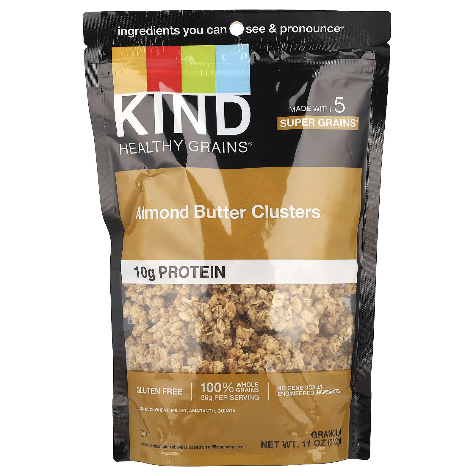 KIND Bars, Healthy Grains®, Granola Clusters, Almond Butter, 11 oz (312 g) - Image 1