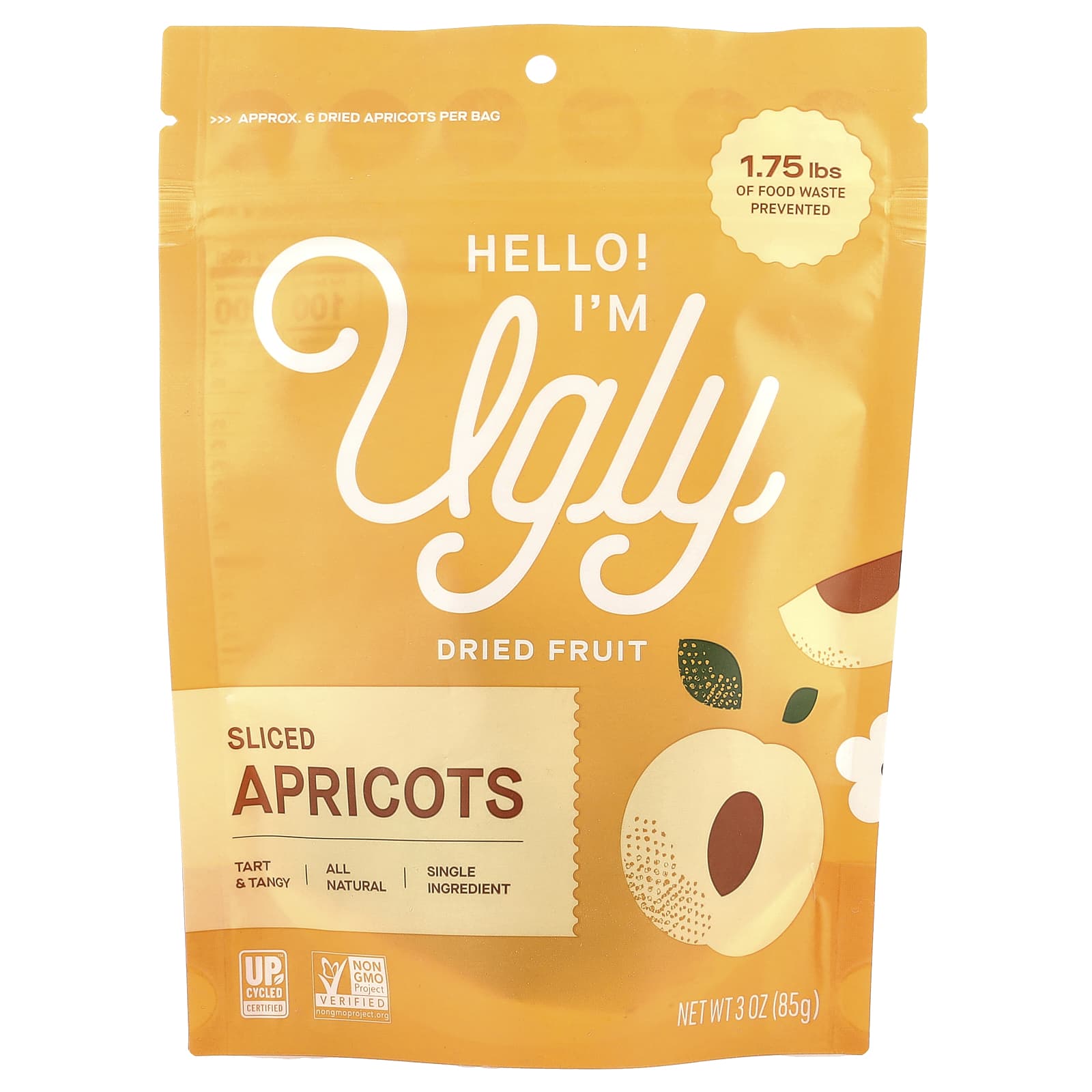 Crunchy Upcycled Apricot Snacks | No Added Sugars | All Natural - Image 1