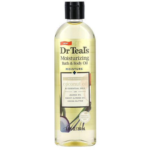 Dr. Teal's Moisturizing Coconut Oil Bath & Body Oil, 8.8 fl oz - Image 1