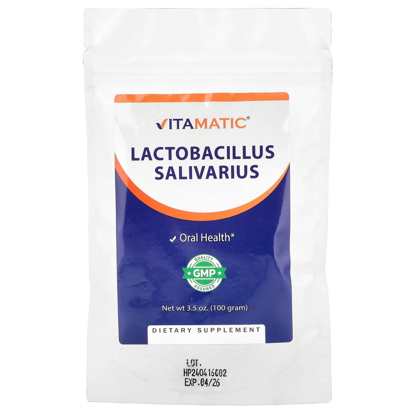 Vitamatic, Lactobacillus Salivarius, 3.5 oz (100 g) - Image 1