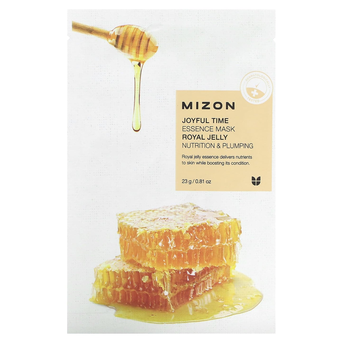 Mizon, Joyful Time Essence Beauty Mask, Royal Jelly, 1 Sheet, 0.81 oz (23 g) - Image 1