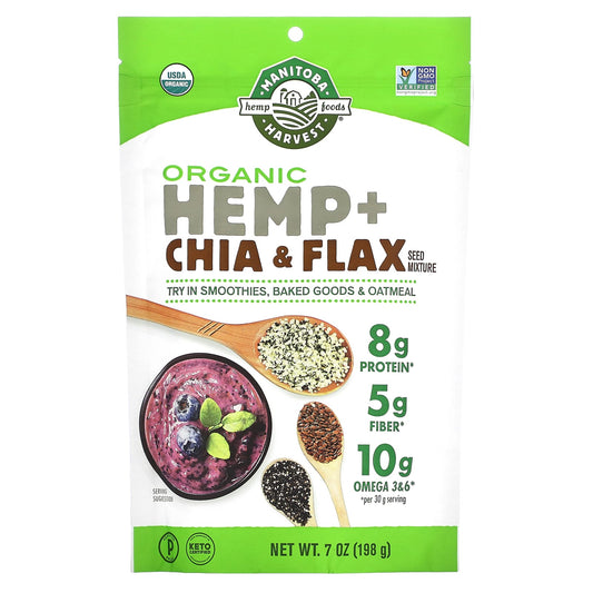 Manitoba Harvest, Organic Hemp + Chia & Flax Seed Mixture, 7 oz (198 g) - Image 1