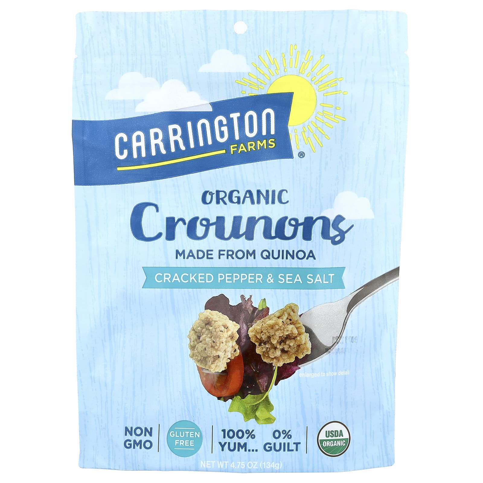 Organic Crouton Alternatives by Carrington Farms - Cracked Pepper & Sea Salt - Image 1