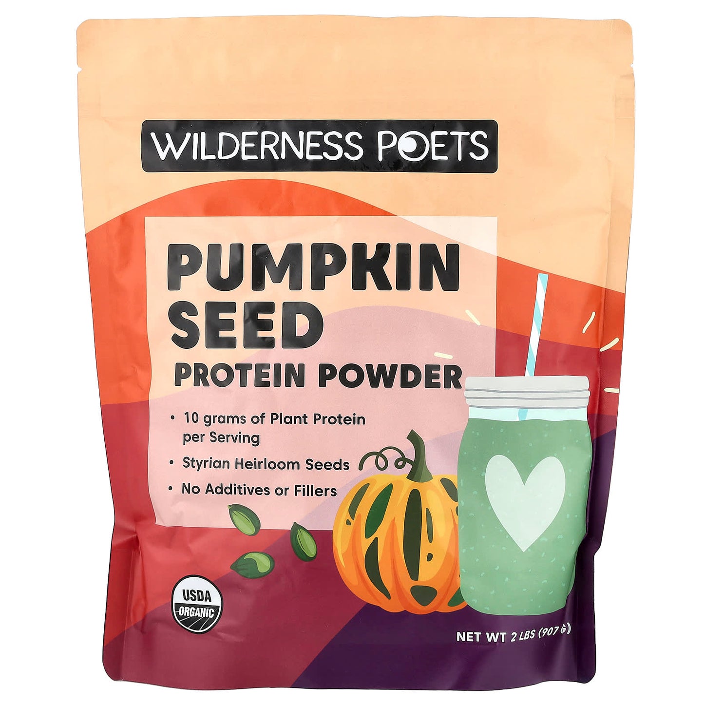 Wilderness Poets, Organic Pumpkin Seed Protein Powder, 2 lbs (907 g) - Image 1