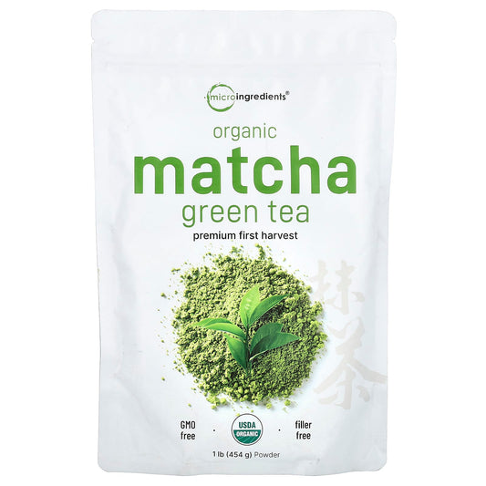 Micro Ingredients, Organic Matcha Green Tea, 1 lb (454 g) - Image 1