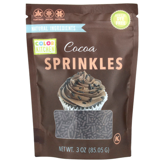 Vegan Cocoa Sprinkles by ColorKitchen, 3 oz (85.05 g) - Image 1
