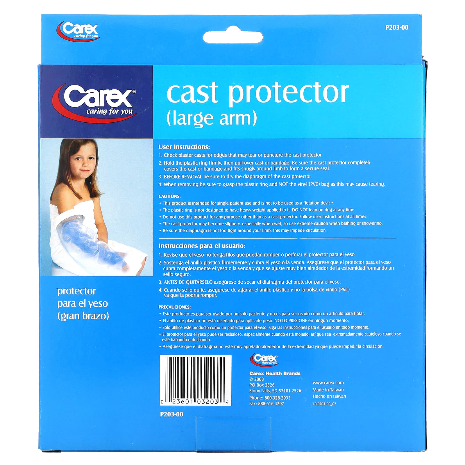 Waterproof Cast Protector for Large Arm Casts - Extra Long, Reusable - Image 2